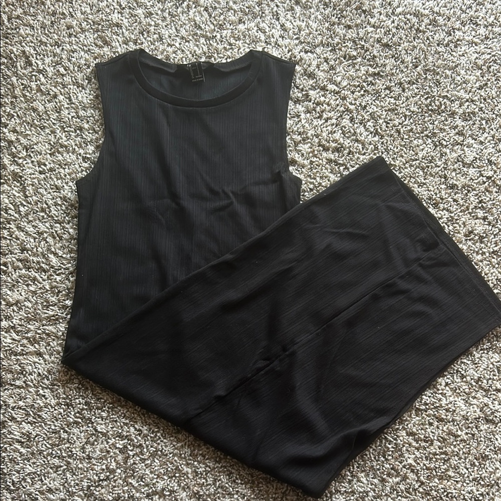 Black Sleeveless Jumpsuit